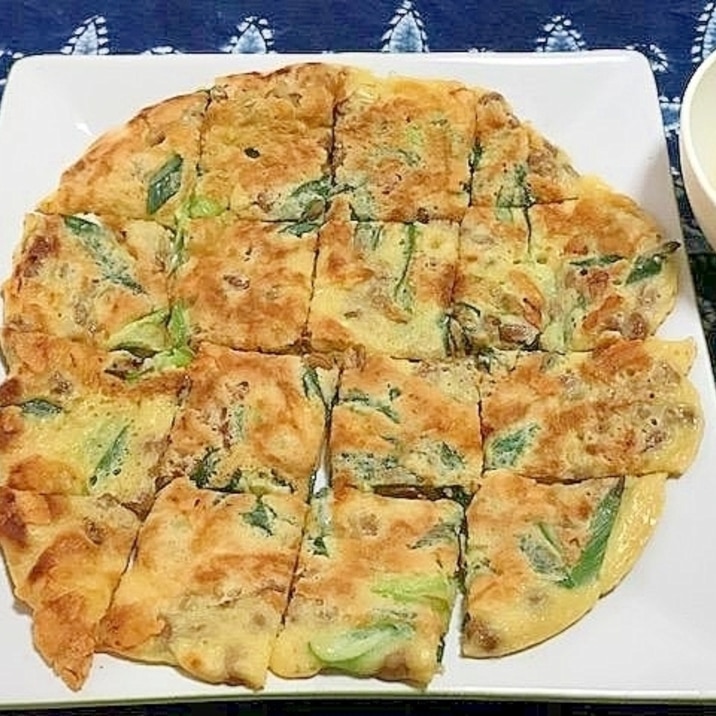チーズ納豆チヂミ レシピ 作り方 By けいちゃん088 楽天レシピ チーズ納豆チヂミ レシピ 作り方 By けいちゃん088 楽天レシピ